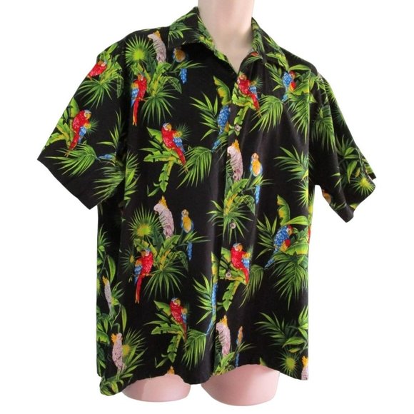 PatioWear by Aprons 'N More Shirts Parrot Macaw Cockatiel Hawaiian